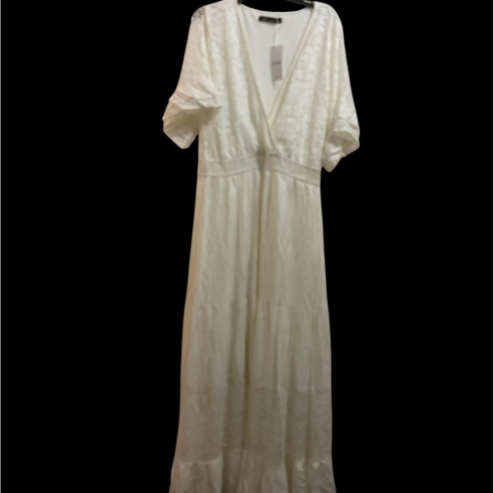 Simple White Lace Dress